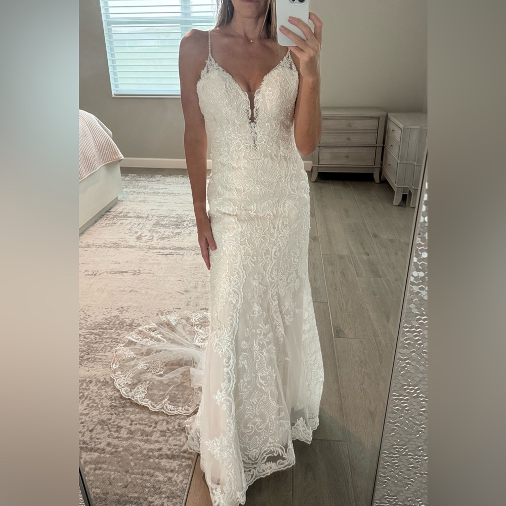 Stella York #6574 with Open Back Alteration
